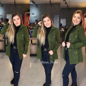 PARKA JEANS VERDE MILITAR